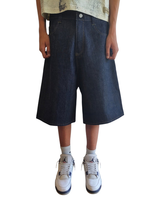 BLUE RAW JORTS